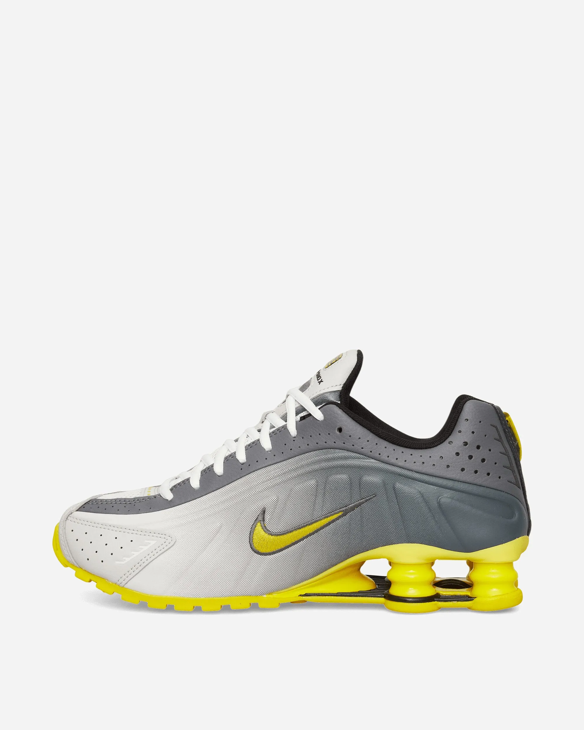 Molded Heel ComfortableInsole Shox R4 SE Sneakers Vast Grey / Bright Citron