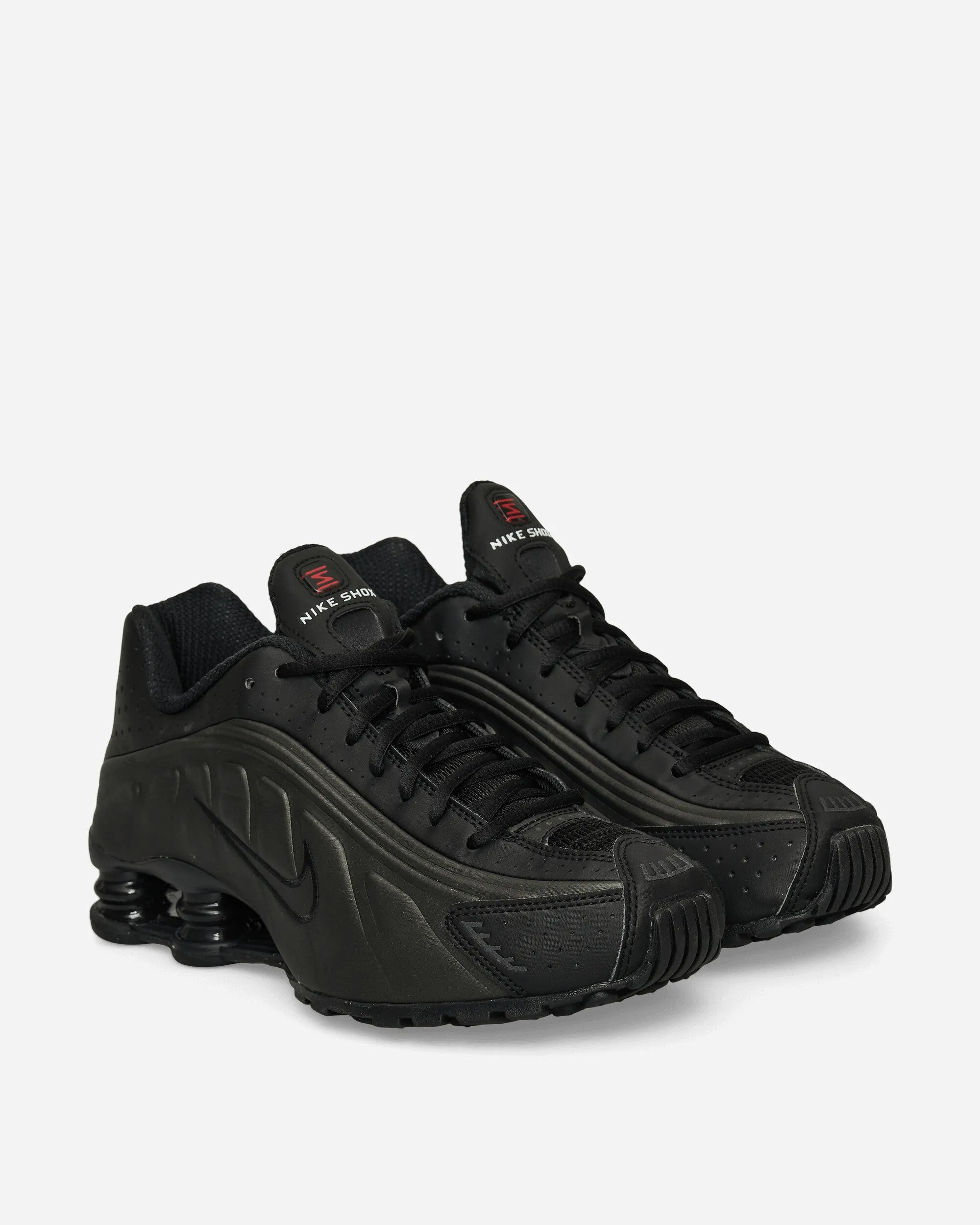 Shox R4 Sneakers Black / Bright Crimson Elastic laces Impact Zones