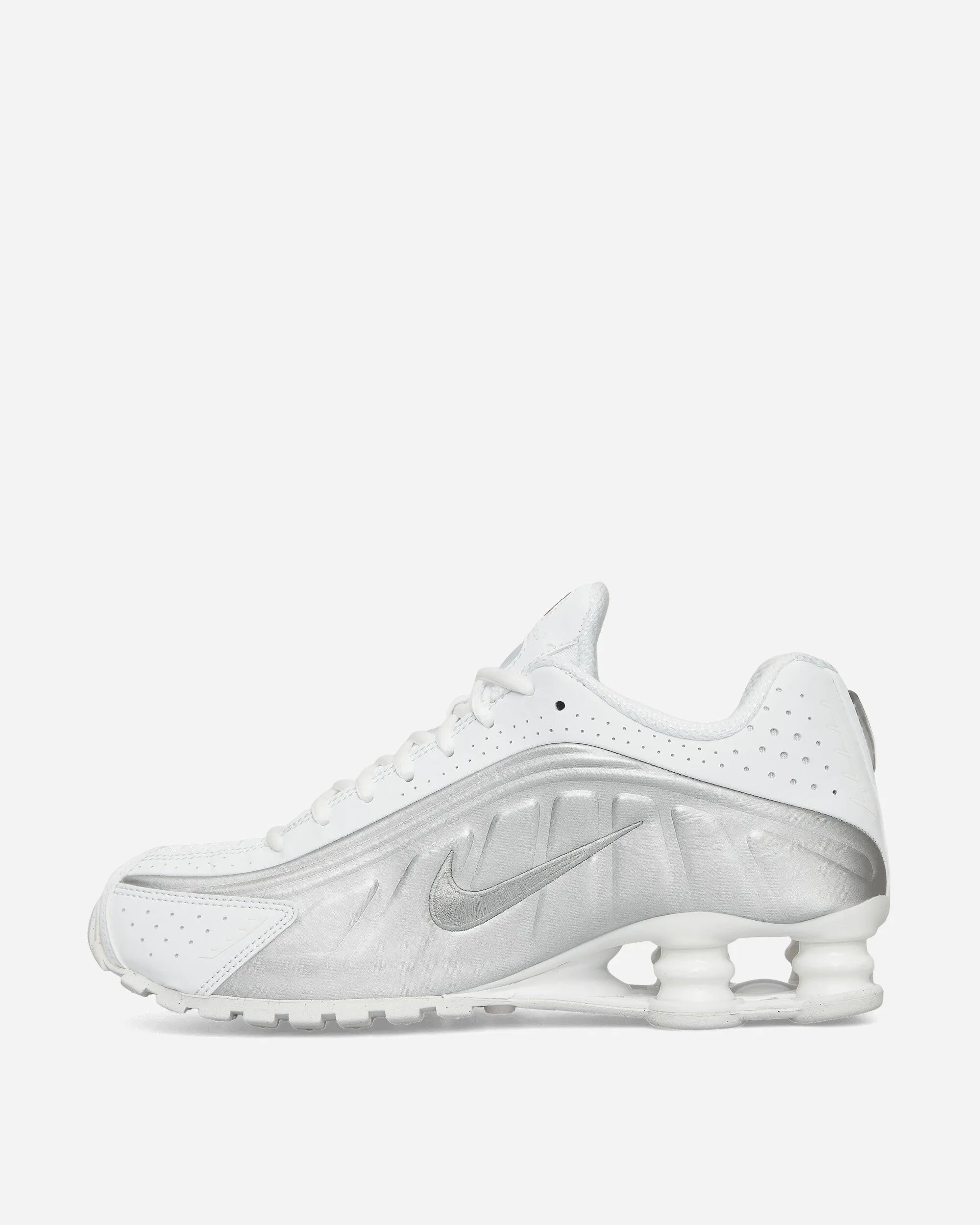 Cool Streetwear Shox R4 Sneakers White / Metallic Silver