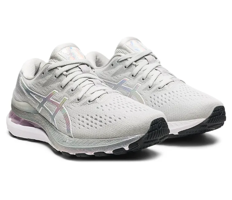 Anti   Odor Women's Asics Gel-Kayano 28 Platinum (Glacier Grey/White)