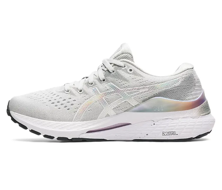 Ultra-soft wear Hygroscopic Inner Layer Women's Asics Gel-Kayano 28 Platinum (Glacier Grey/White)