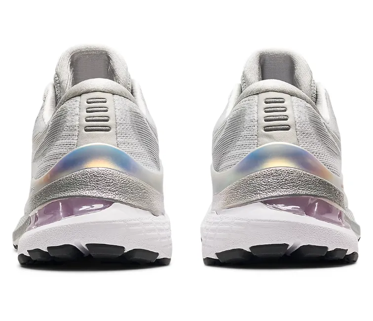 Women's Asics Gel-Kayano 28 Platinum (Glacier Grey/White) Layered Traction Grid Essential Fit