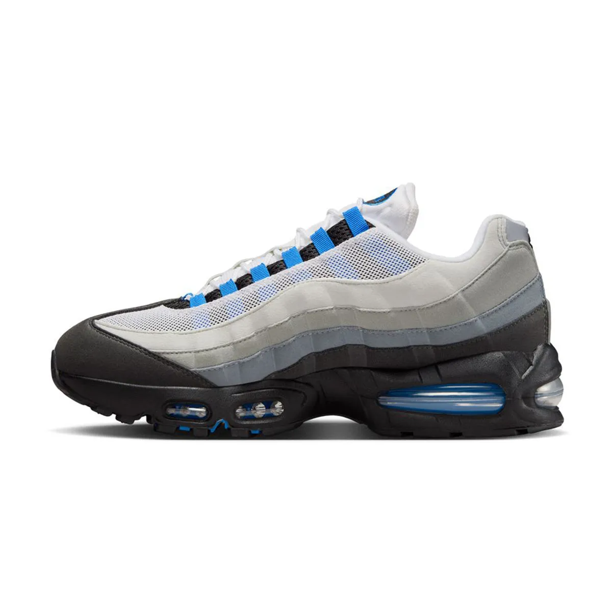 Air Max 95 'Cool Grey Blue Spark' dancing - specific features