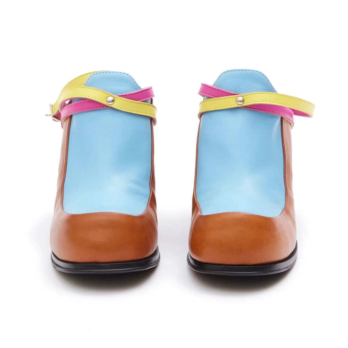 Foot Performance least lightweight   Simona Vanth Tango Stacked Heels 'Multi'