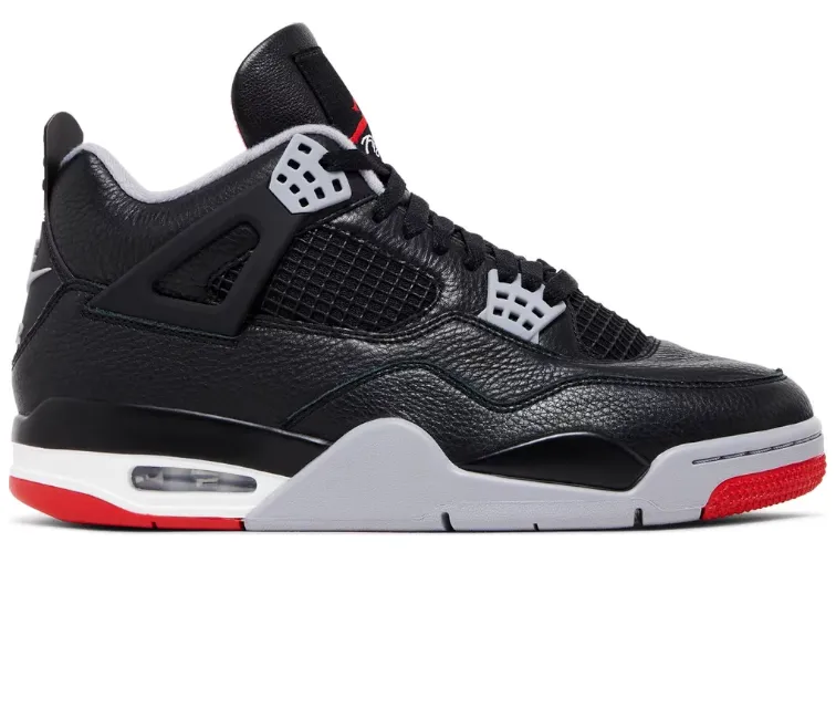 Everyday Movement Slip Free Men's Nike Air Jordan 4 Retro (Bred Reimagined)