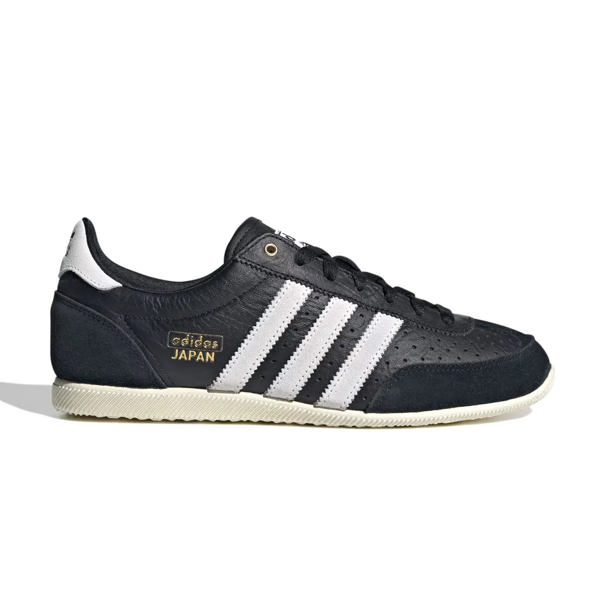 Wmns Japan 'Black White Mettalic Gold' Leather