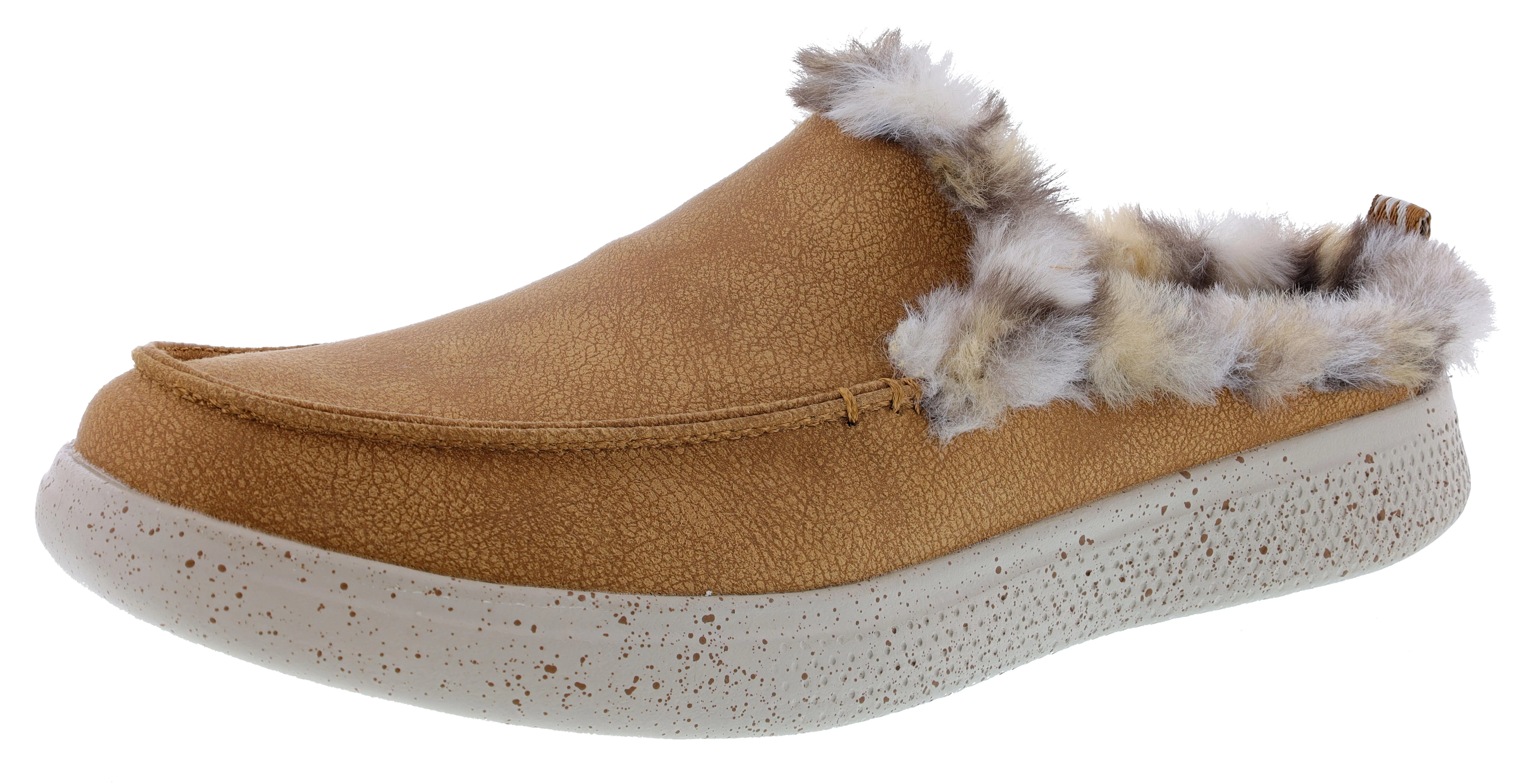Retro Tone ComfortInsoles Skechers Women's Bobs Skipper Wild Tiger Memory Foam Slip On Slippers