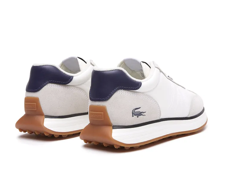 Women's Lacoste L-Spin 123 2 (White/Navy) Impact Dispersal Balanced Flex Grooves
