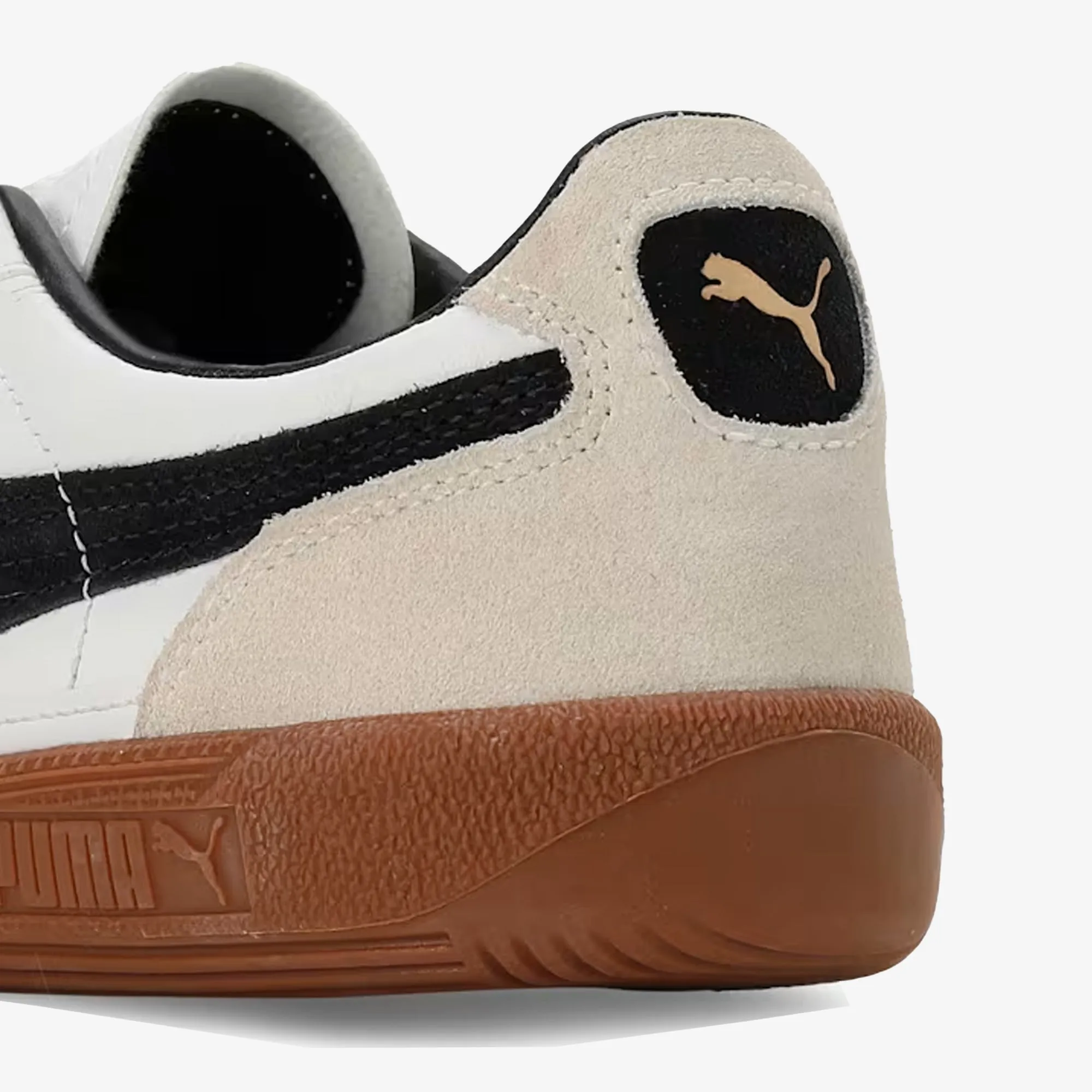 PUMA | PALERMO LTH { PUMA WHITE-VAPOR GRAY-GUM Good Fit Antistatic