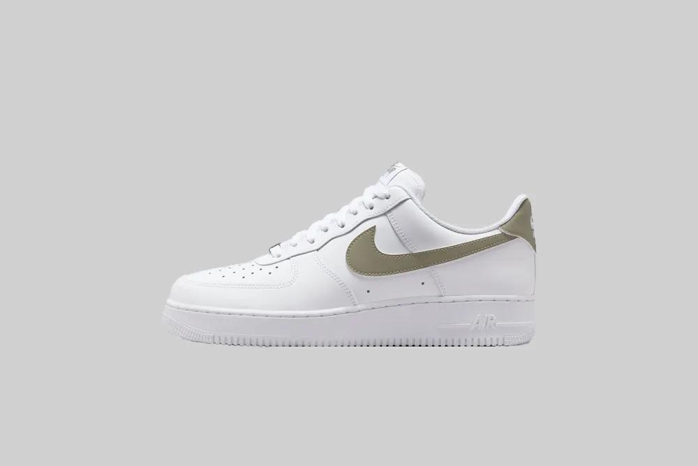 Nike Air Force 1 '07 'White and Light Army' Moisture Wicking Liner workout mode