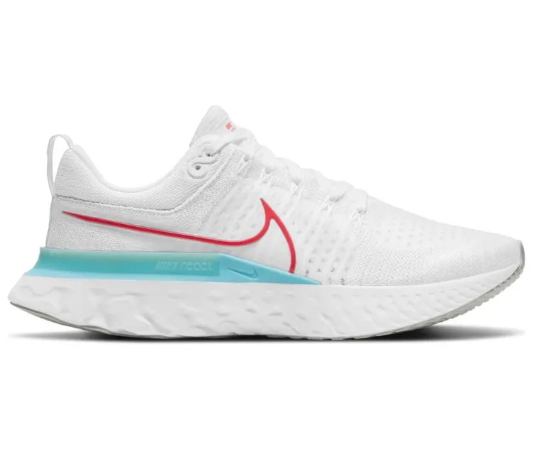 Men's Nike React Infinity Run FK 2 (White/Chile Red) Pace Balance Slim performance