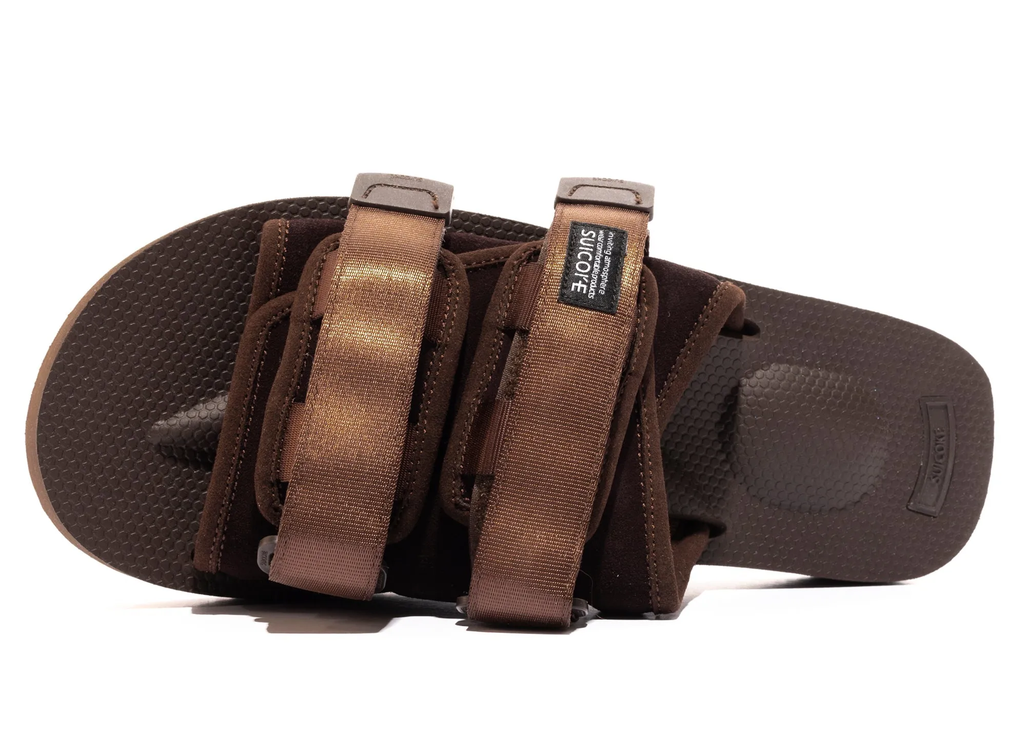 Suicoke Moto-VS Sandals in Brown Greek Ease Eva Midsole