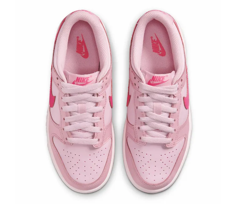 Dynamic Fit Lacing GS Nike Dunk Low (Triple Pink)