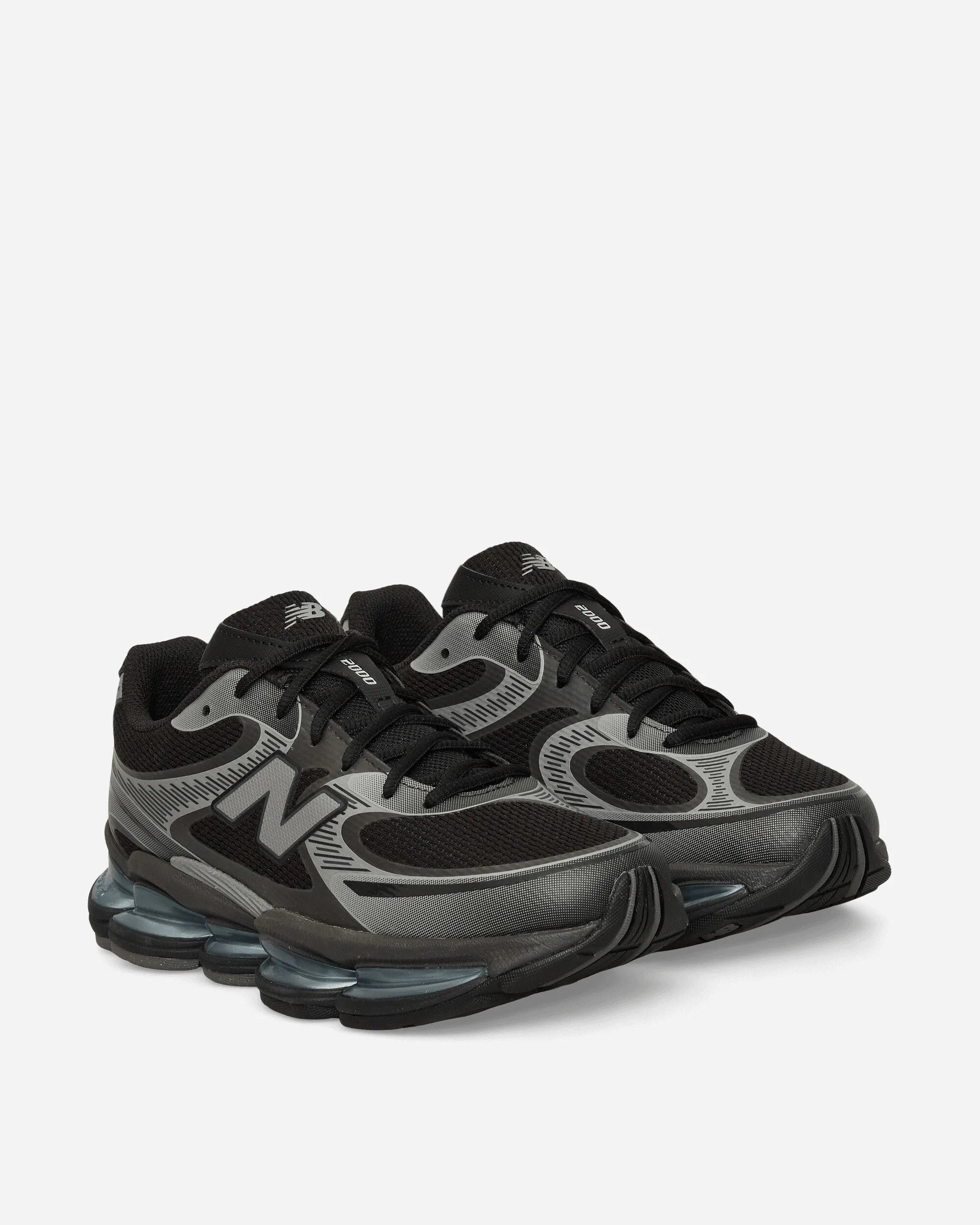 Stability Post Ultra Responsive Midsole ABZORB 2000 Sneakers Black / Dark Silver Metallic / Light Chrome Blue