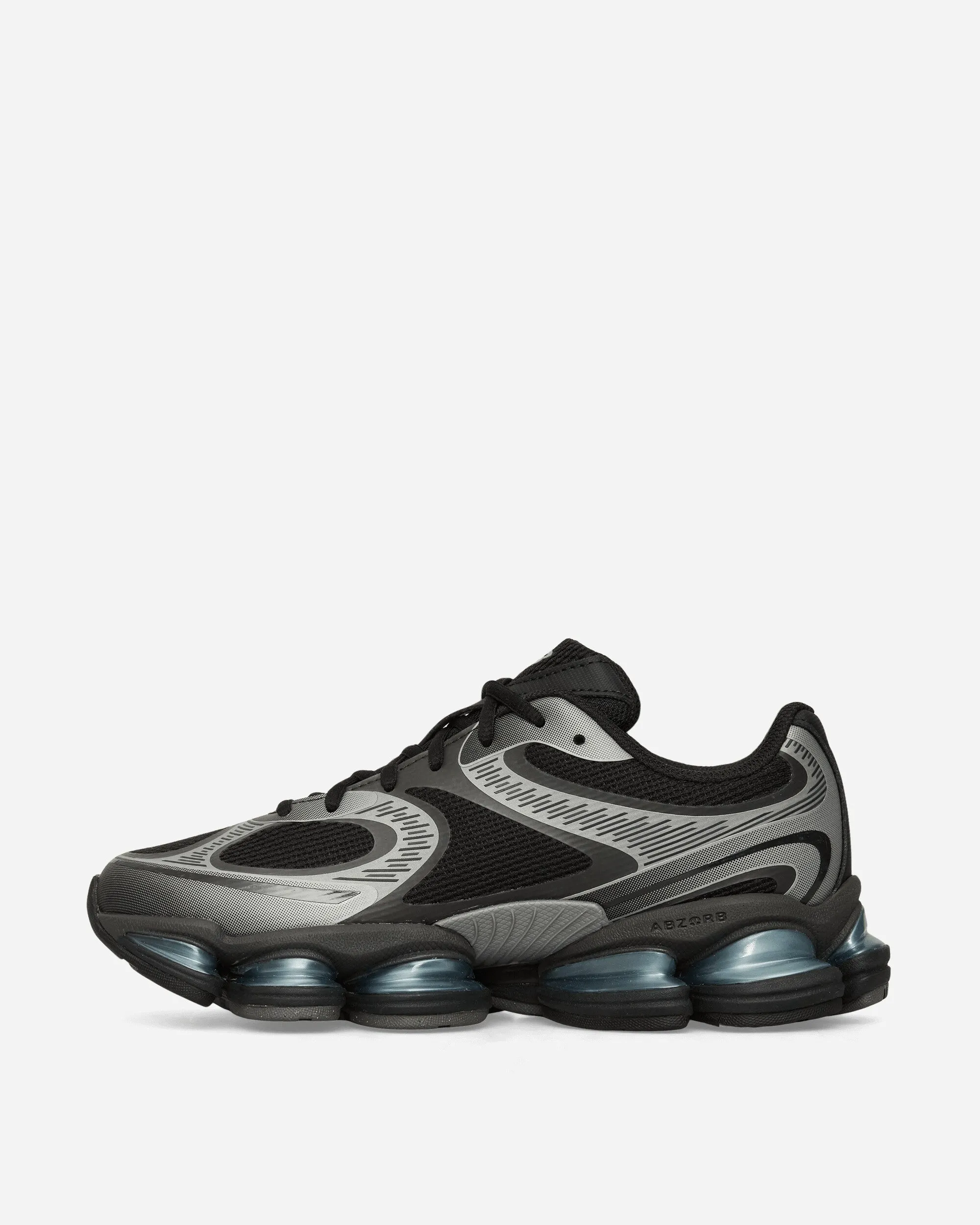 ABZORB 2000 Sneakers Black / Dark Silver Metallic / Light Chrome Blue sport tech