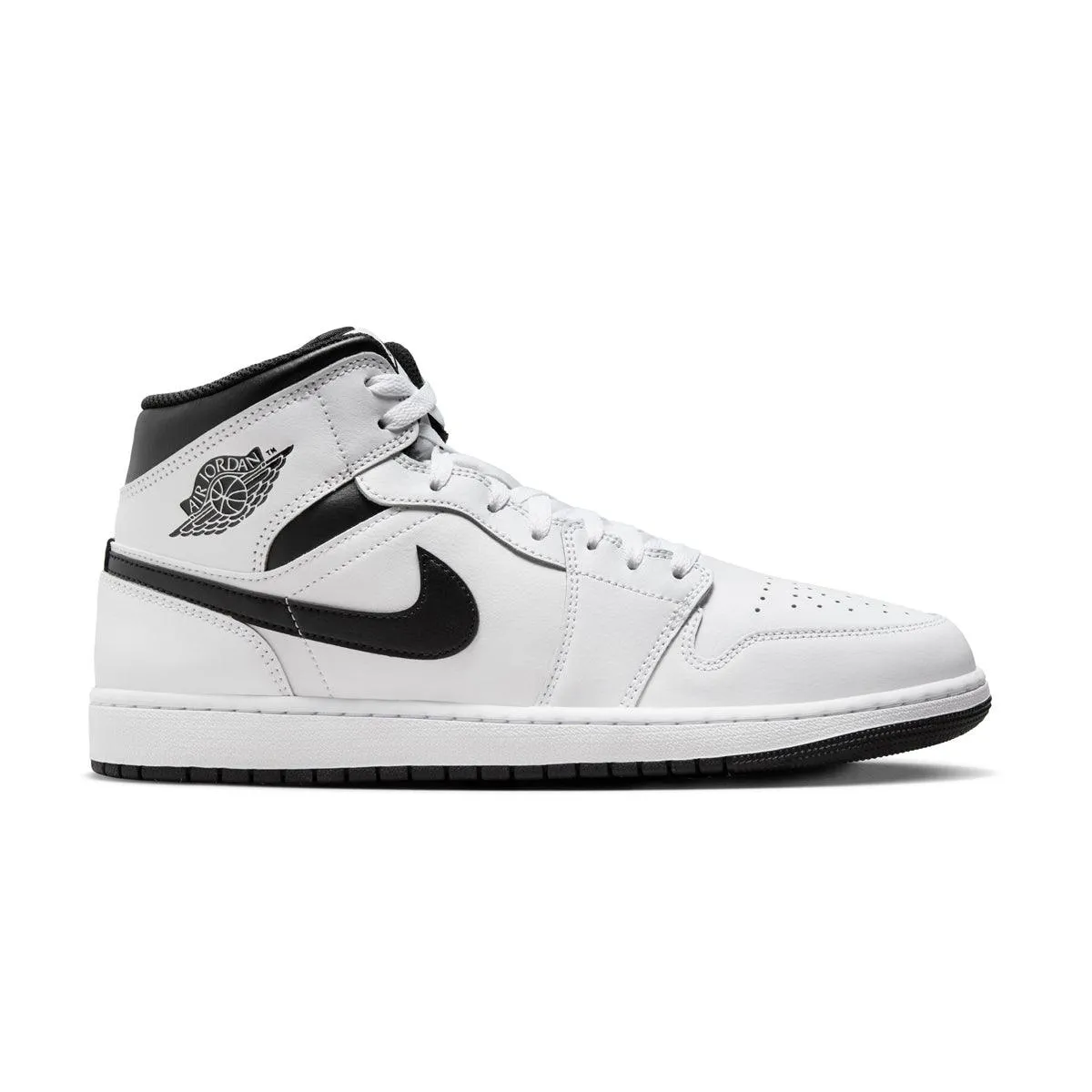 Air Jordan 1 Mid 'White Black' Elite Cushioning Suede