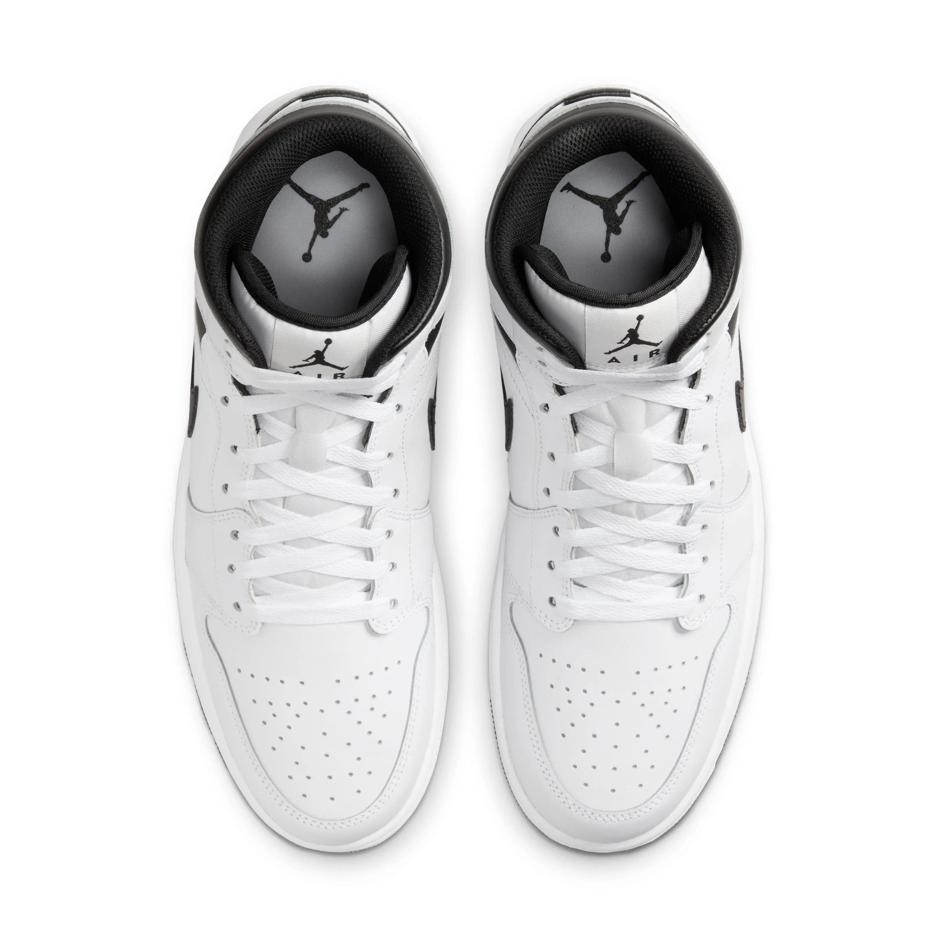 autumn - style Air Jordan 1 Mid 'White Black'
