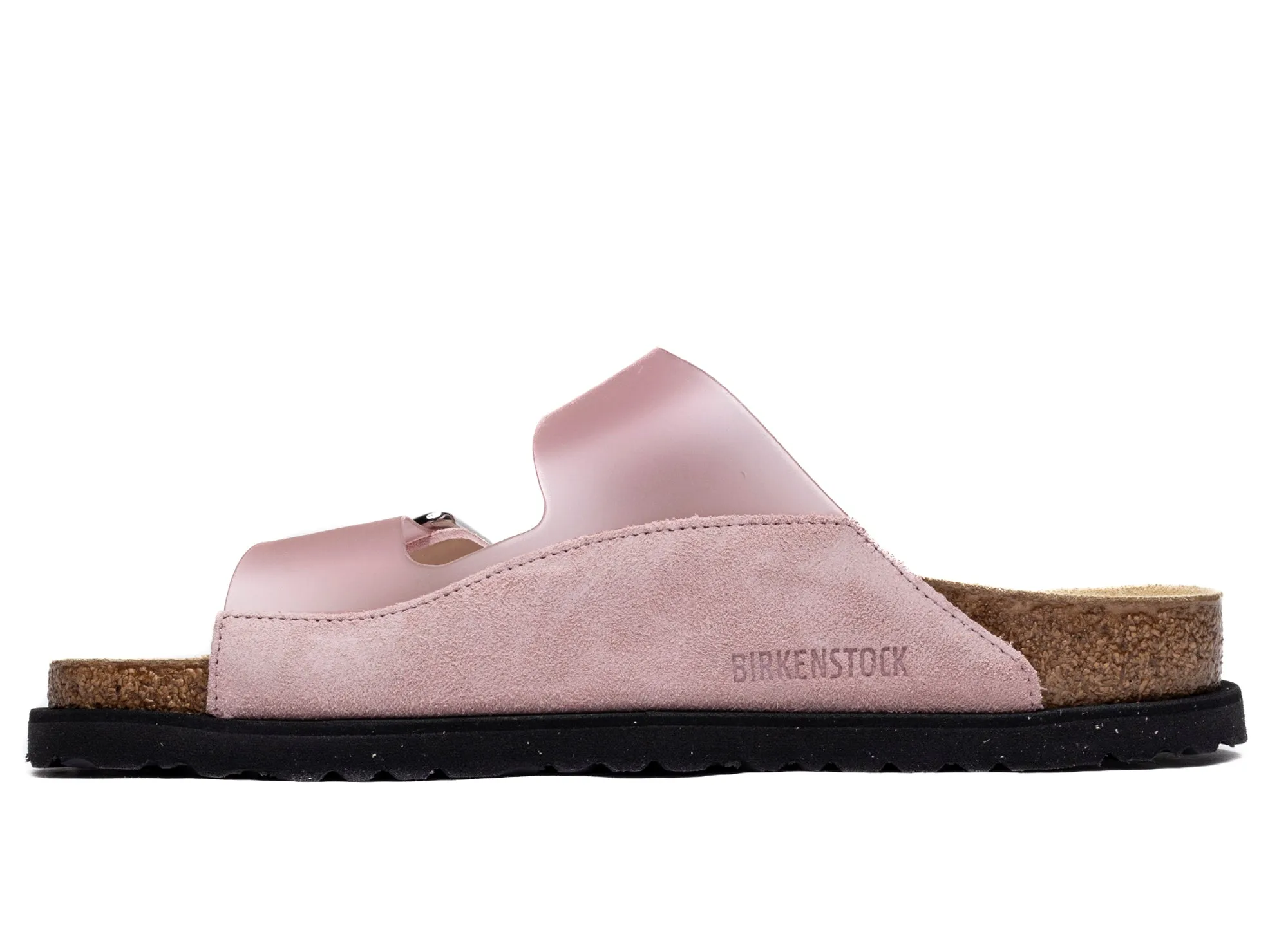 Comfort Strap Arch Fit Birkenstock Arizona Milky PVC 1774 in Chintz Rose