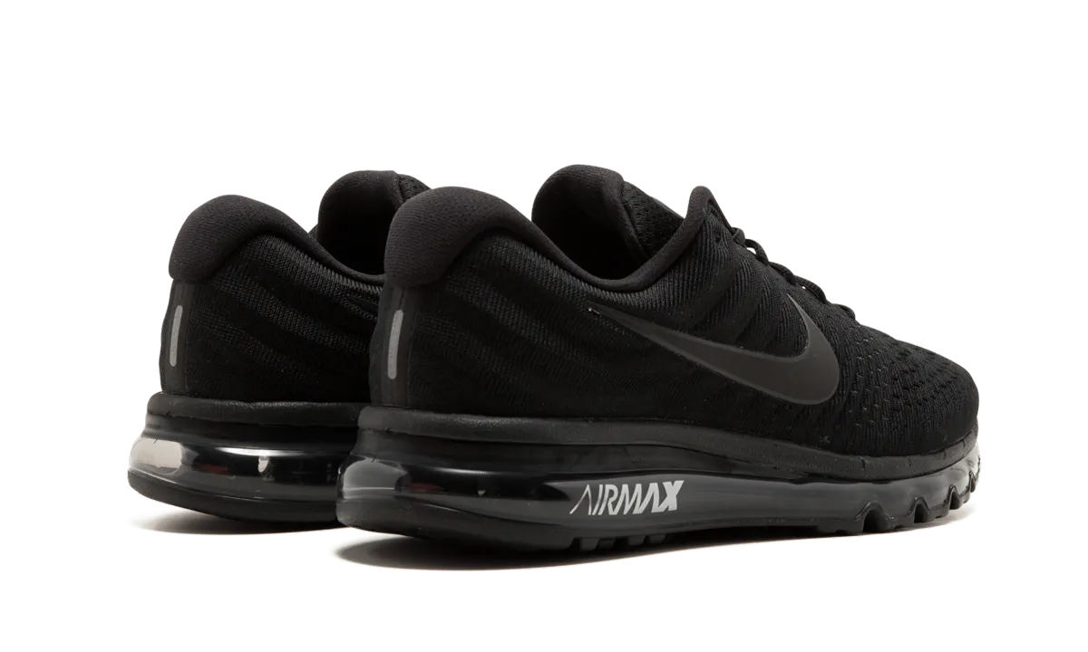 Breathable - panel foot - contour running shoes Air Max 2017 "Triple Black"