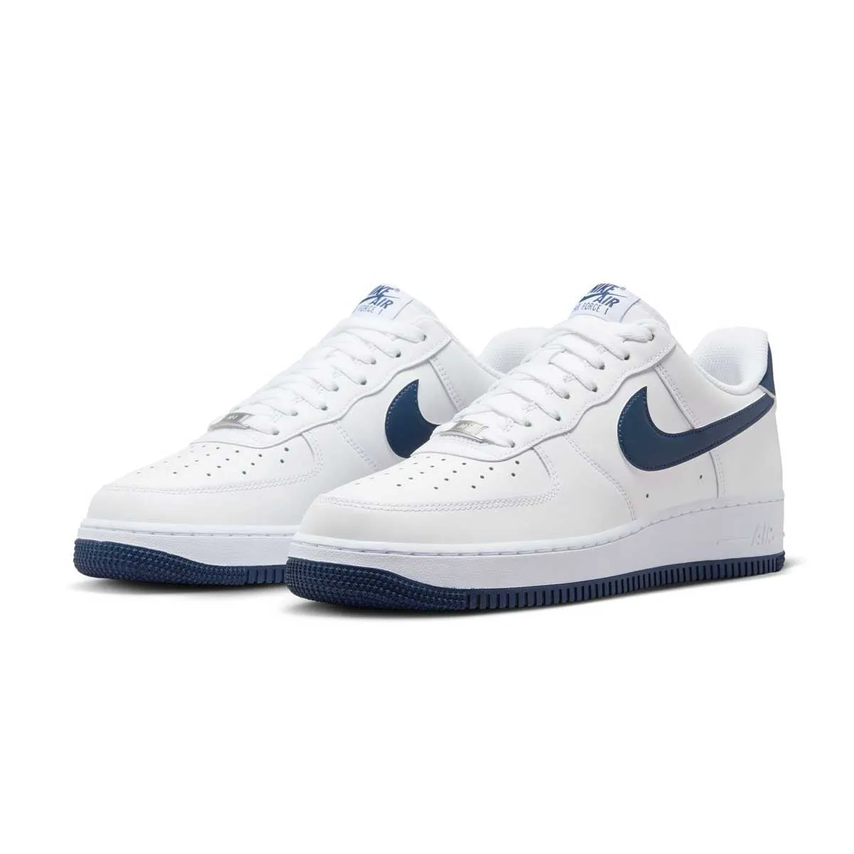 spring - style Embroidered Air Force 1 '07 'White Midnight Navy'