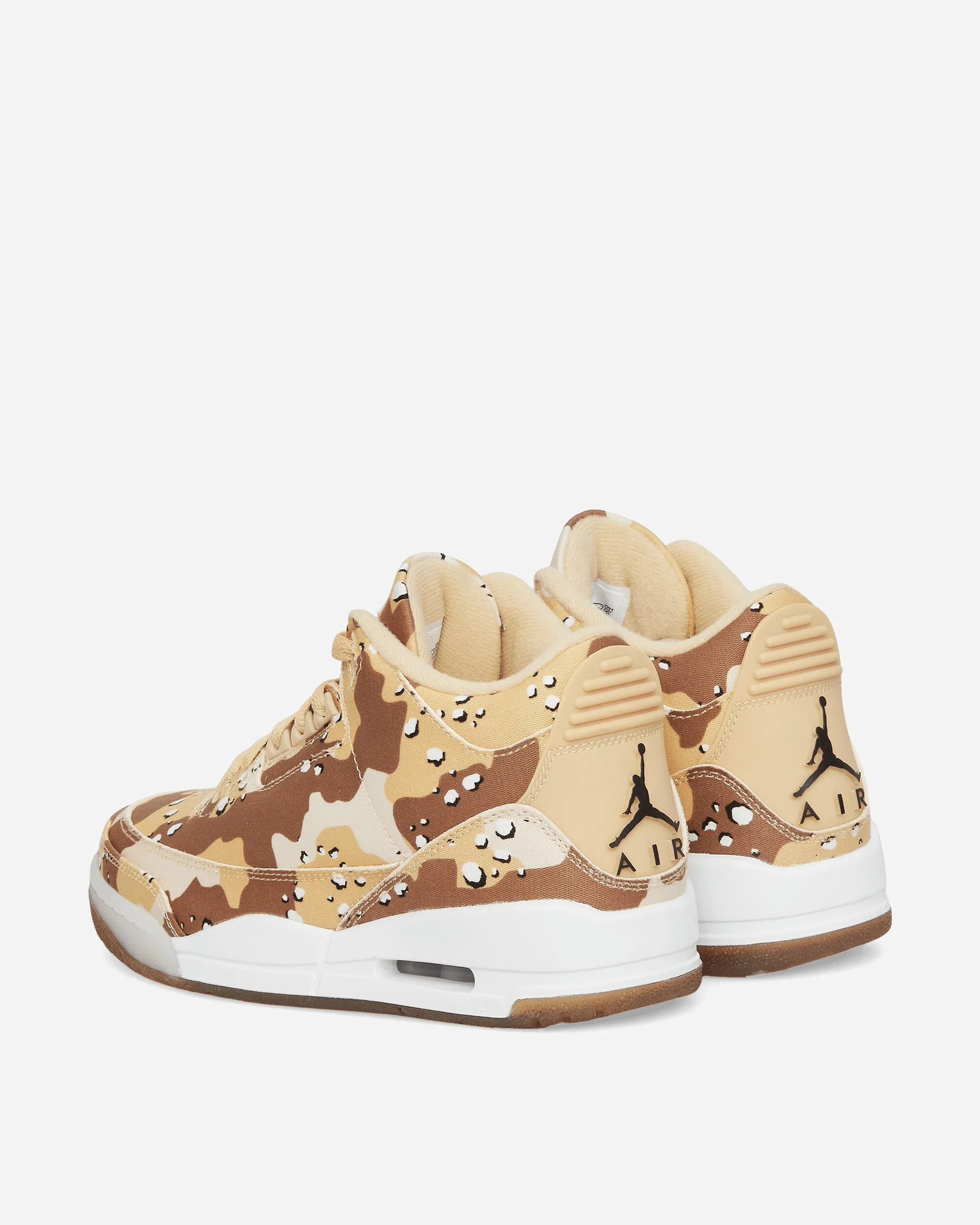 Women's Air Jordan 3 Retro Sneakers Dark Driftwood / Sail Ventilated Collar Design Thermal Regulating