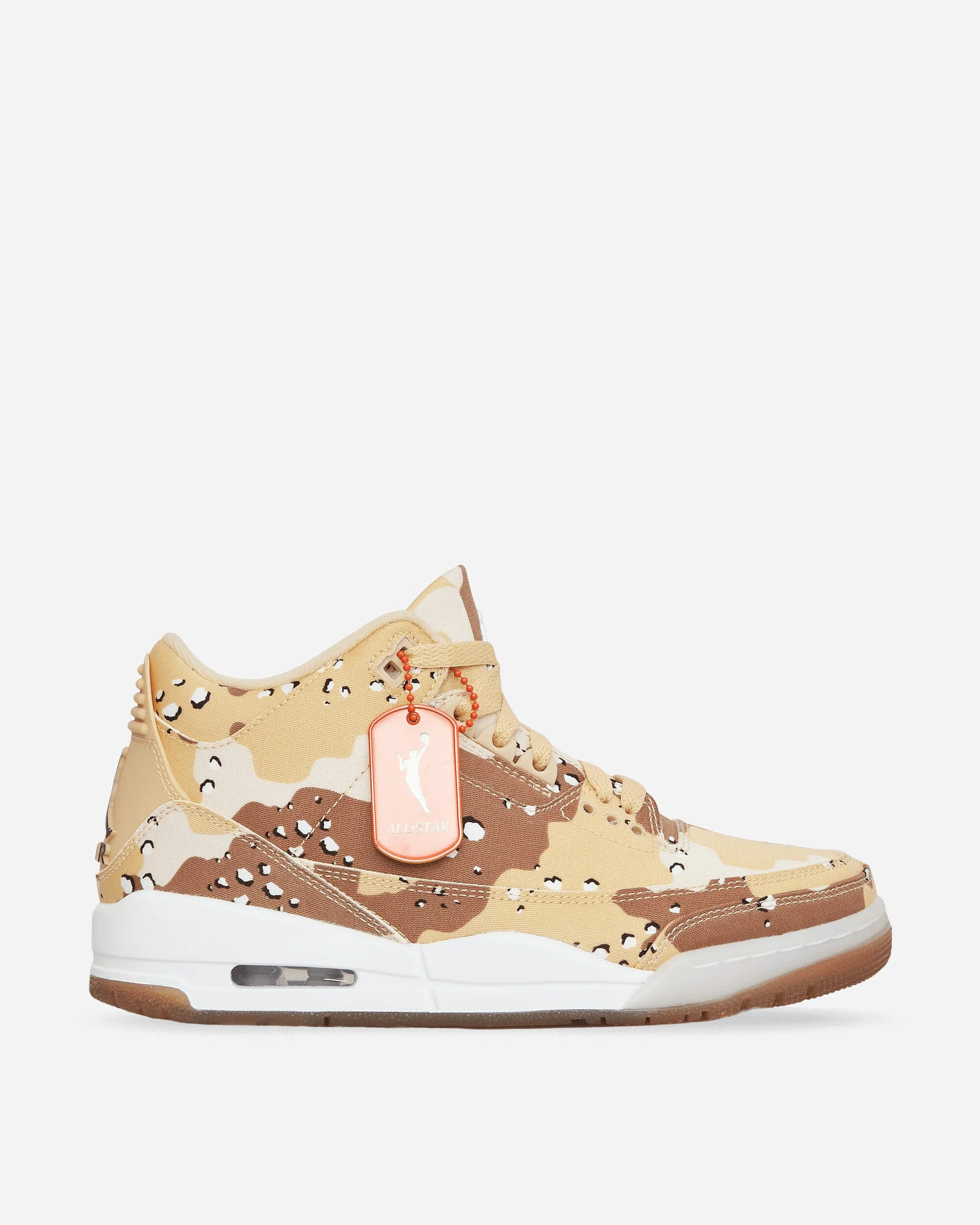 All Day Comfort Engineering breathable insole Women's Air Jordan 3 Retro Sneakers Dark Driftwood / Sail