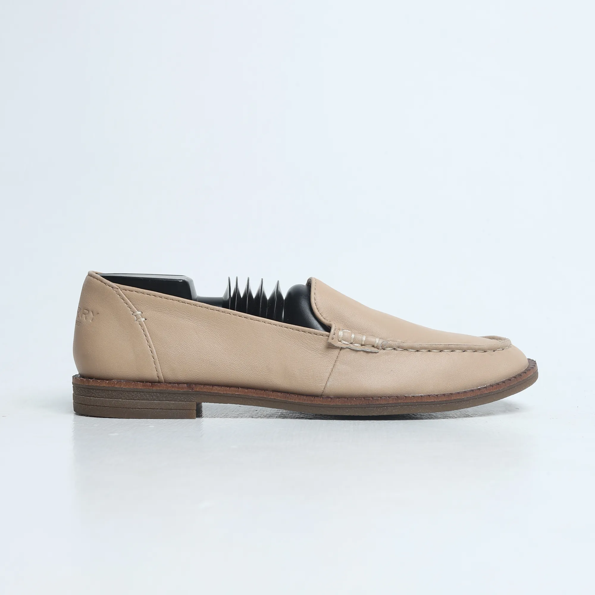 Toe Space Event Shade Sperry - Women's Moc- Toe Leather Loafer - Natural ( nude)