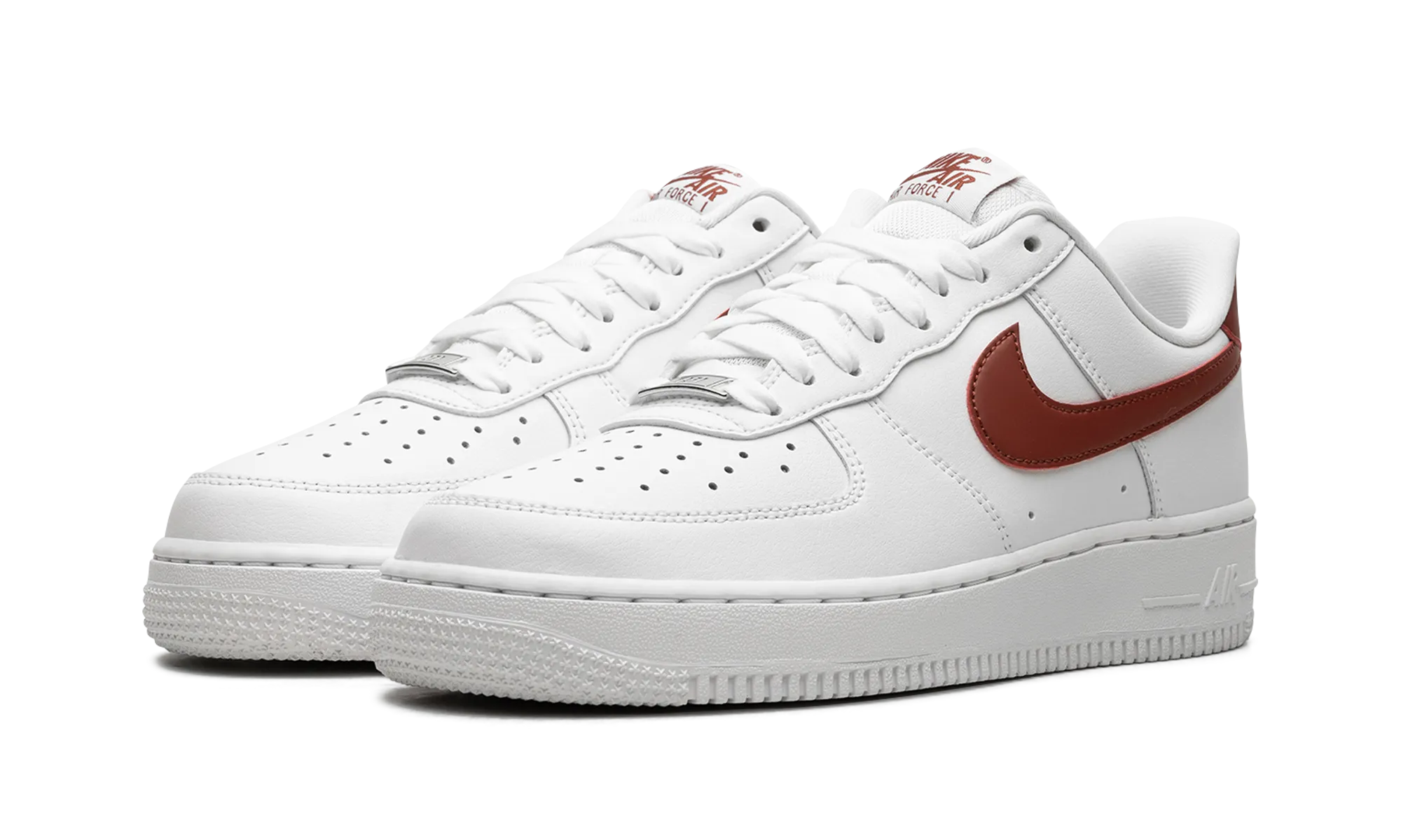 AIR FORCE 1 '07 WMNS "White / Rugged Orange" Motion Control Technology EasyClean