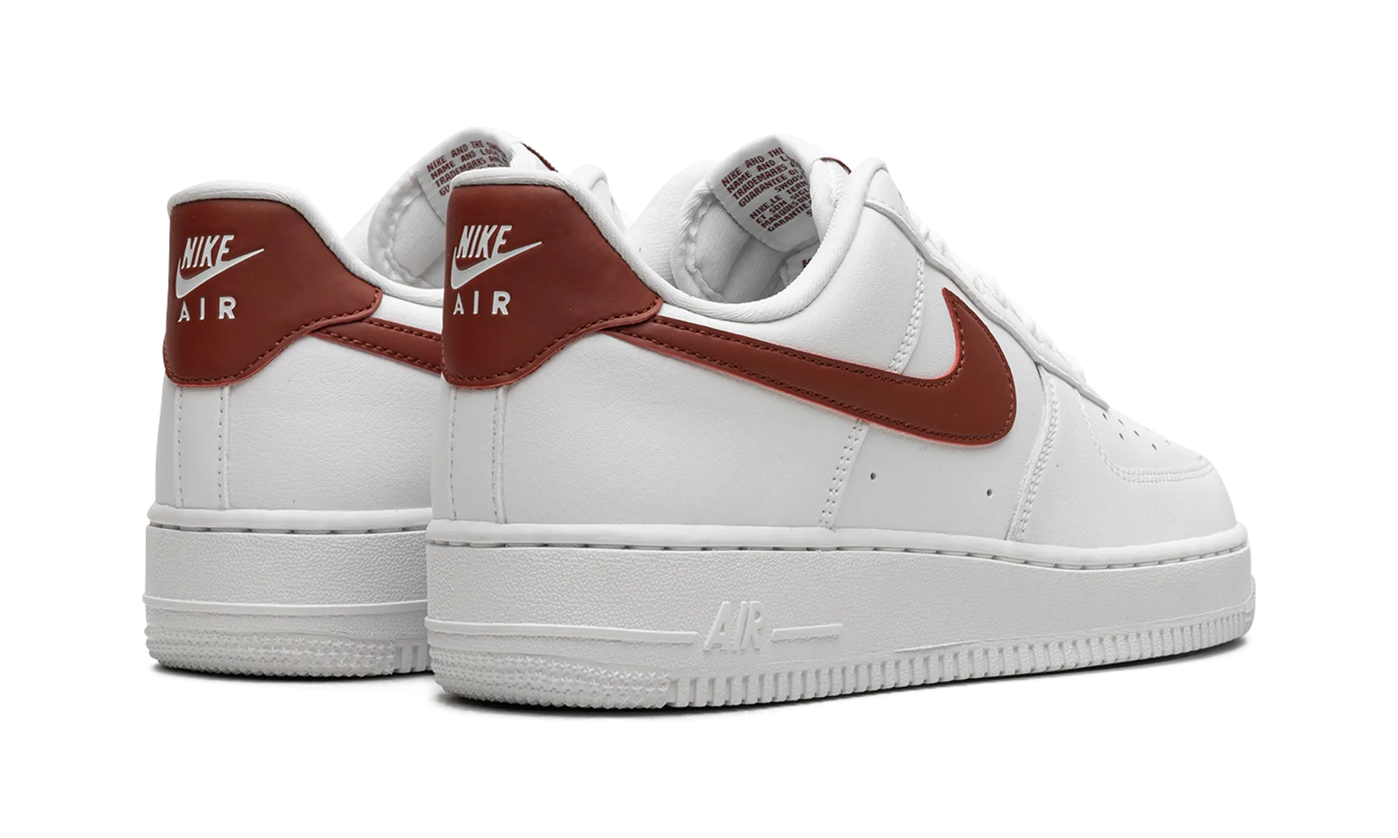 AIR FORCE 1 '07 WMNS "White / Rugged Orange" Elite Cushioning