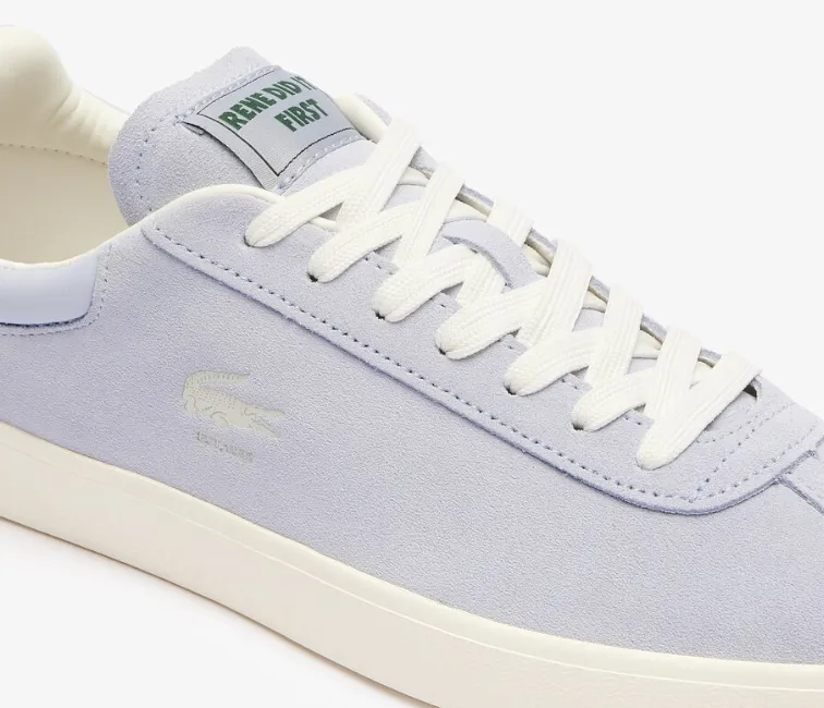 Slip Ride Core Cushion Men's Lacoste Baseshot 124 3 SMA (Light Blue/Off White)