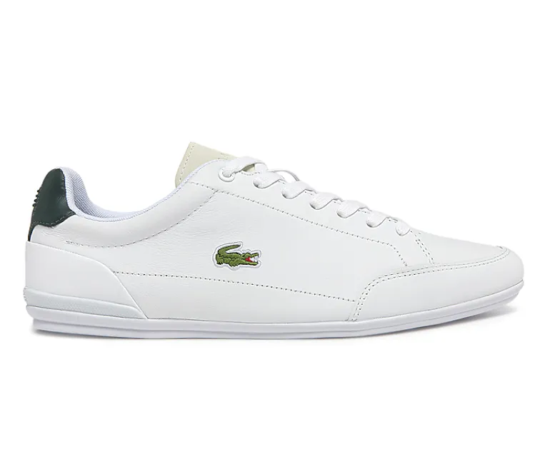 Men's Lacoste Chaymon Crafted 0722 1 CMA (White/Dark Green) Slip Resistant Sole