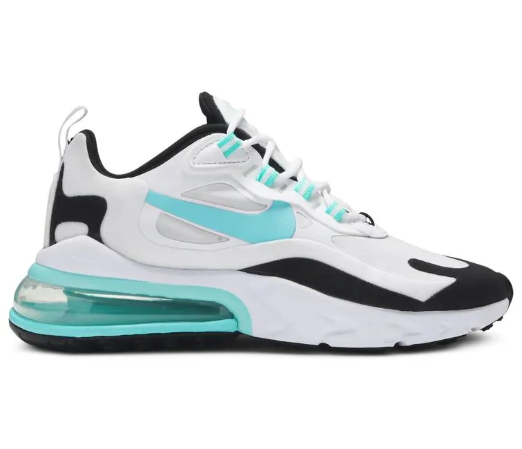 Women's Nike Air Max 270 React (White/Aqua) Quick Drying Liner
