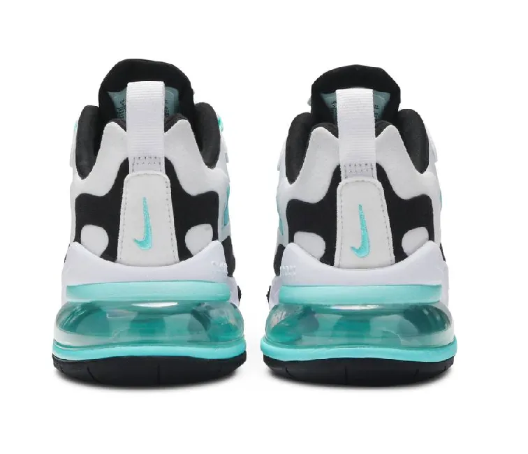 Women's Nike Air Max 270 React (White/Aqua) Trend-setting comfort Air Channels