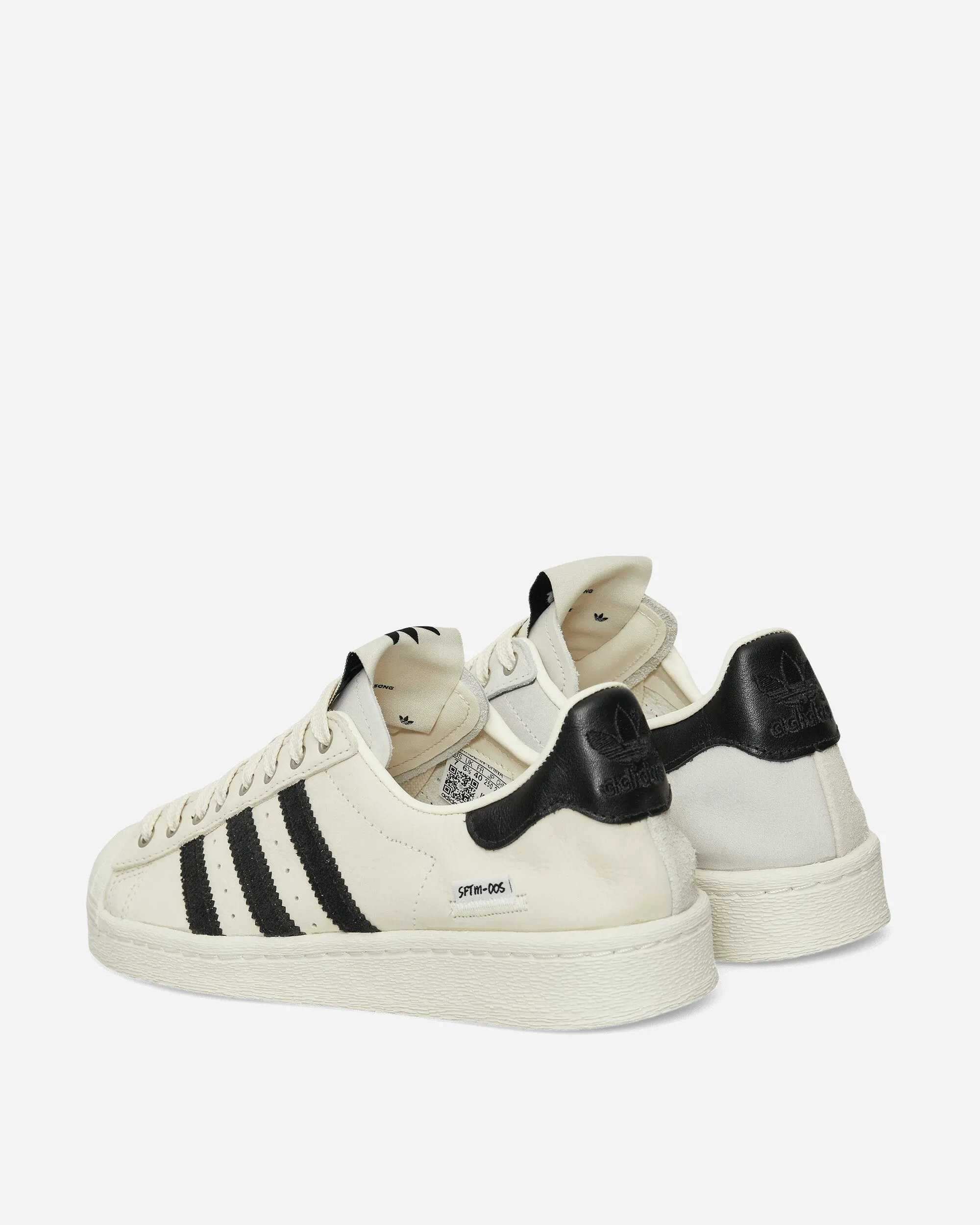 Tapered Heel Design Easy Comfort SFTM Superstar 82 Sneakers Cream White / Core Black
