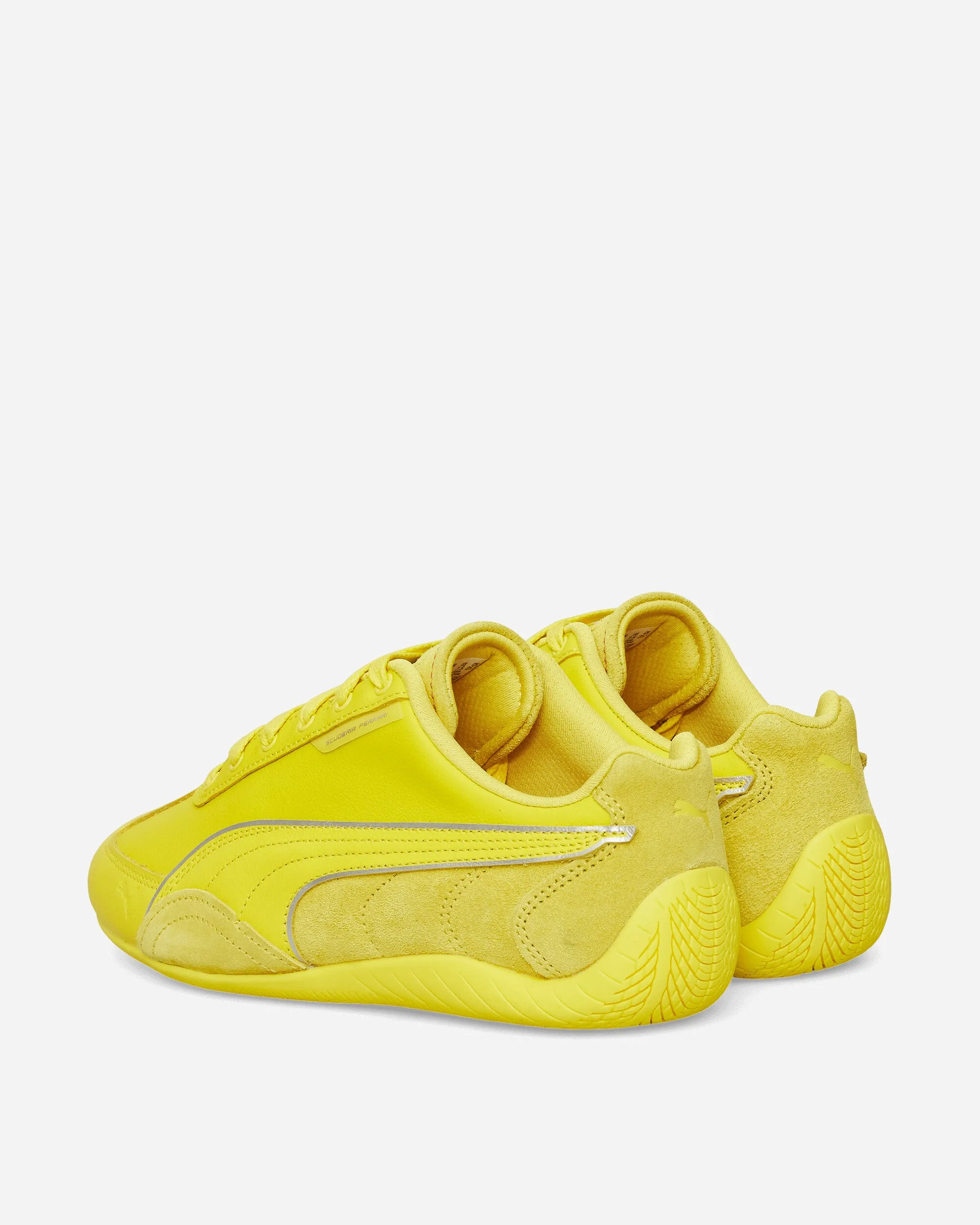 Scuderia Ferrari HP Speedcat Sneakers Speed Yellow Layered Traction Grid Weather Friendly