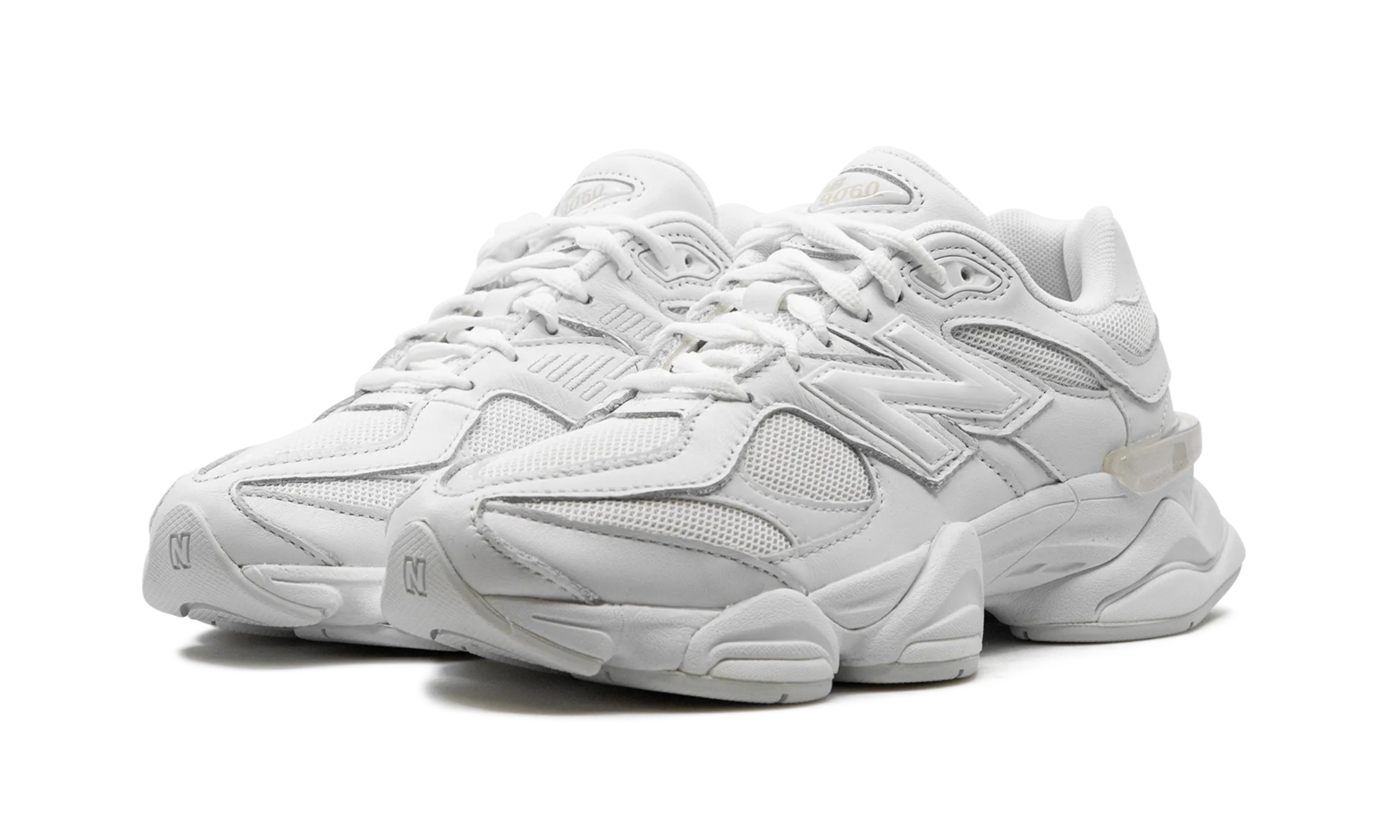Foot alignment elastic - lacing running shoes 9060 "WHITE"