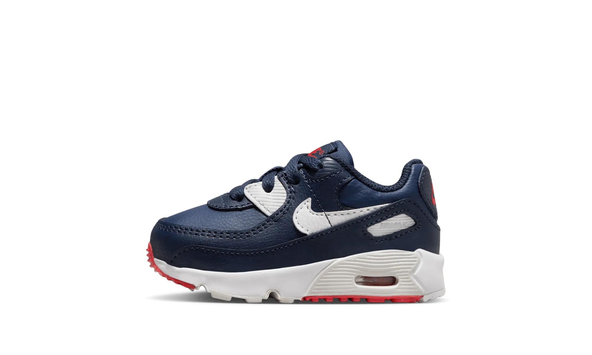 running in famous tracks shoes summer use Air Max 90 Leather TD "Obsidian Track Red"