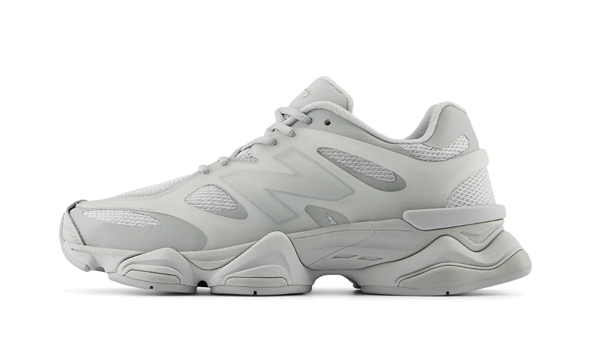 9060 X "Raincloud Concrete" running in a rural area shoes Lightweight Footwear