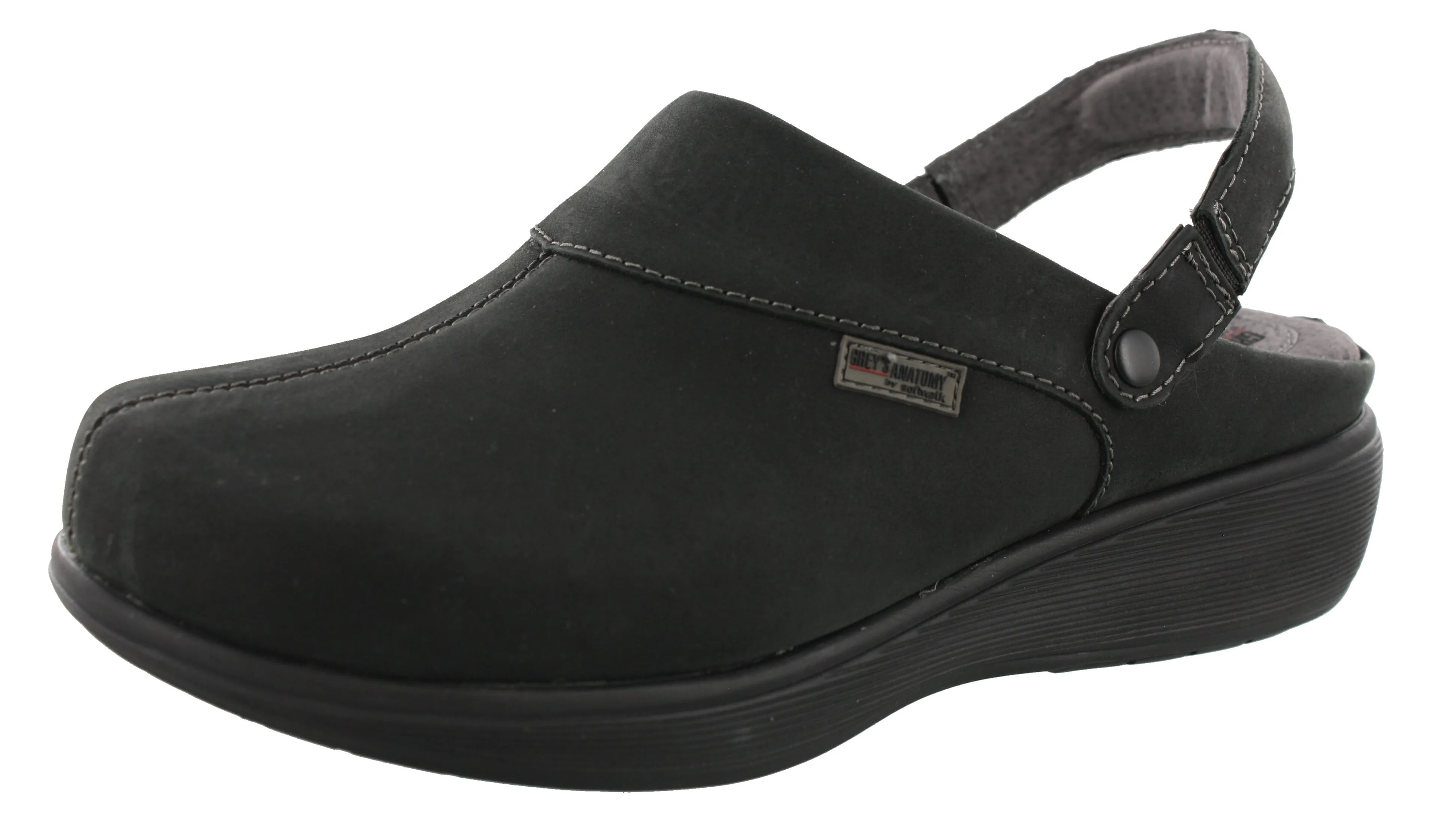 Push Step All Day Comfort Grey Anatomy by Softwalk Nursing Slip Resistant Clogs Edge Pro