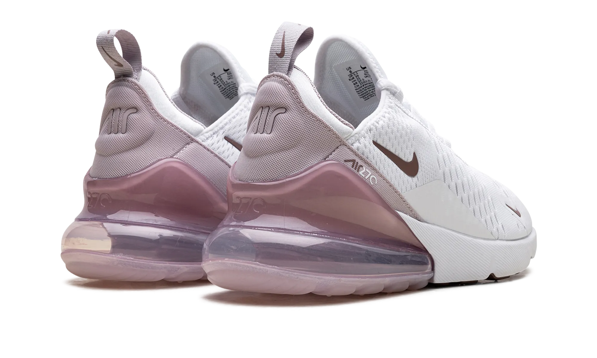 AIR MAX 270 WMNS "White Smokey Mauve Black Platinum Violet" Ultimate support
