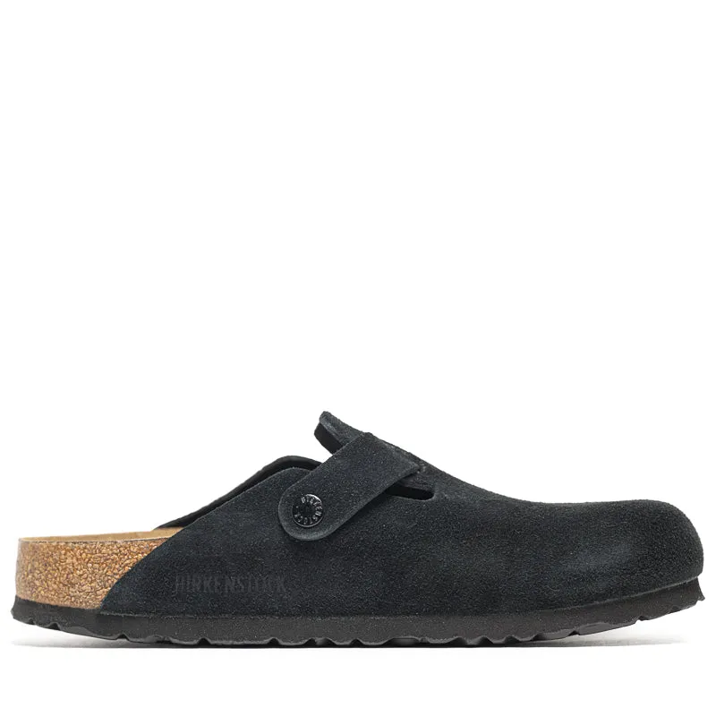 Urban Fresh Birkenstock Boston Soft Footbed Suede - Black