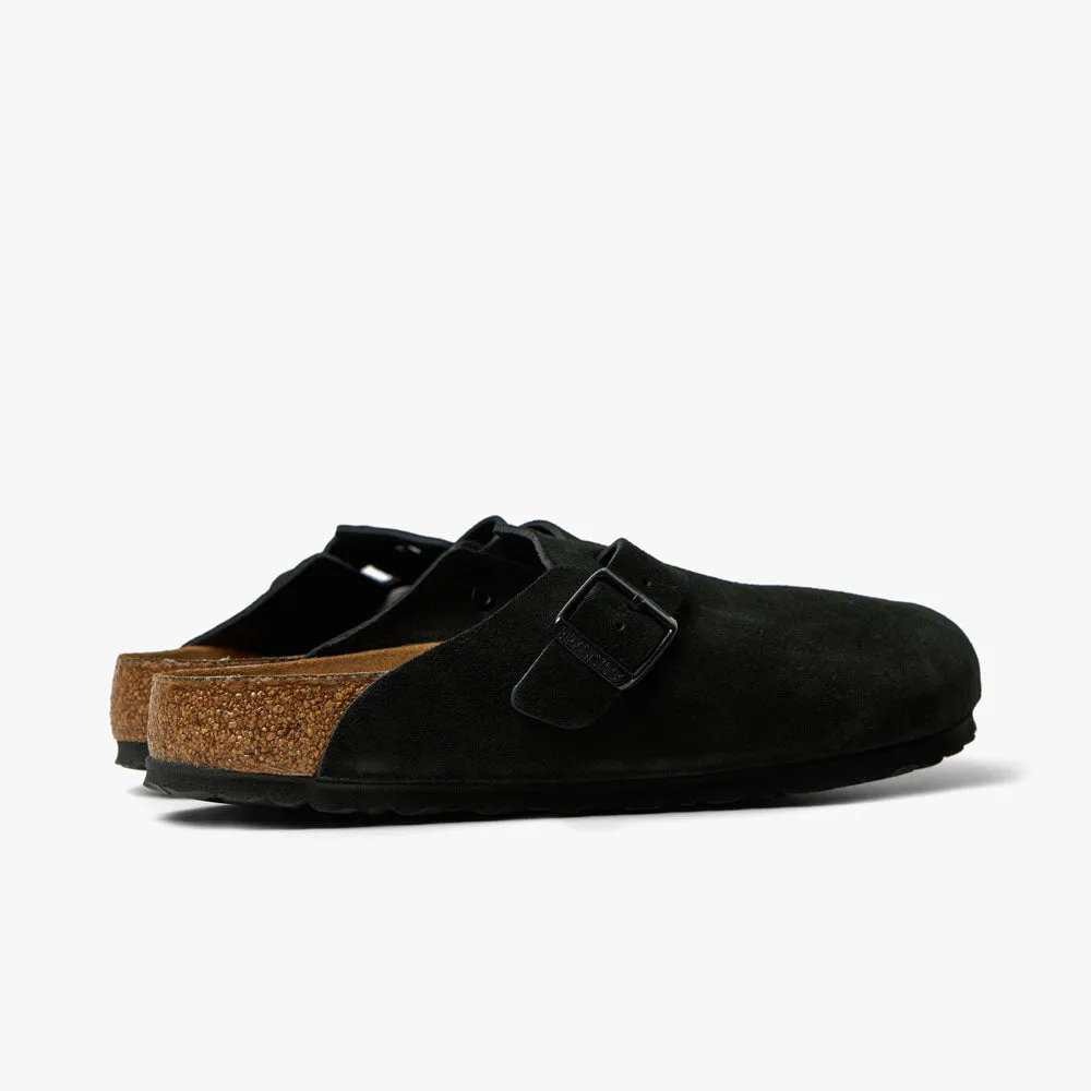 Quick Fit Travel Chill Walk Fit Birkenstock Boston Suede / Black Quick Support