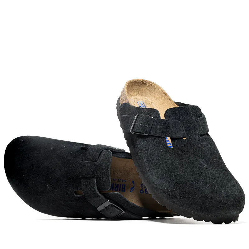 Sandal Cleaning Birkenstock Boston Soft Footbed Suede - Black