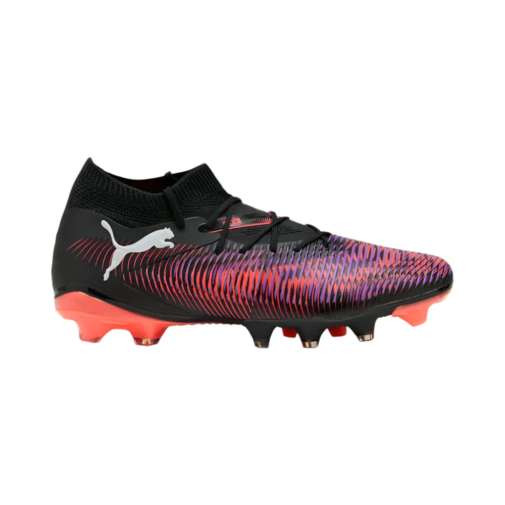 Low key style Water   Resistant Puma Future 8 Match FG/AG Womens Football Boots (Black/White/Glowing Red)