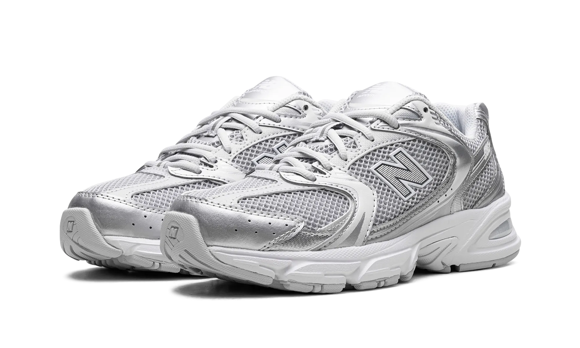 530 "Moonbeam Silver Metallic" Easy to Wear Quick lacing