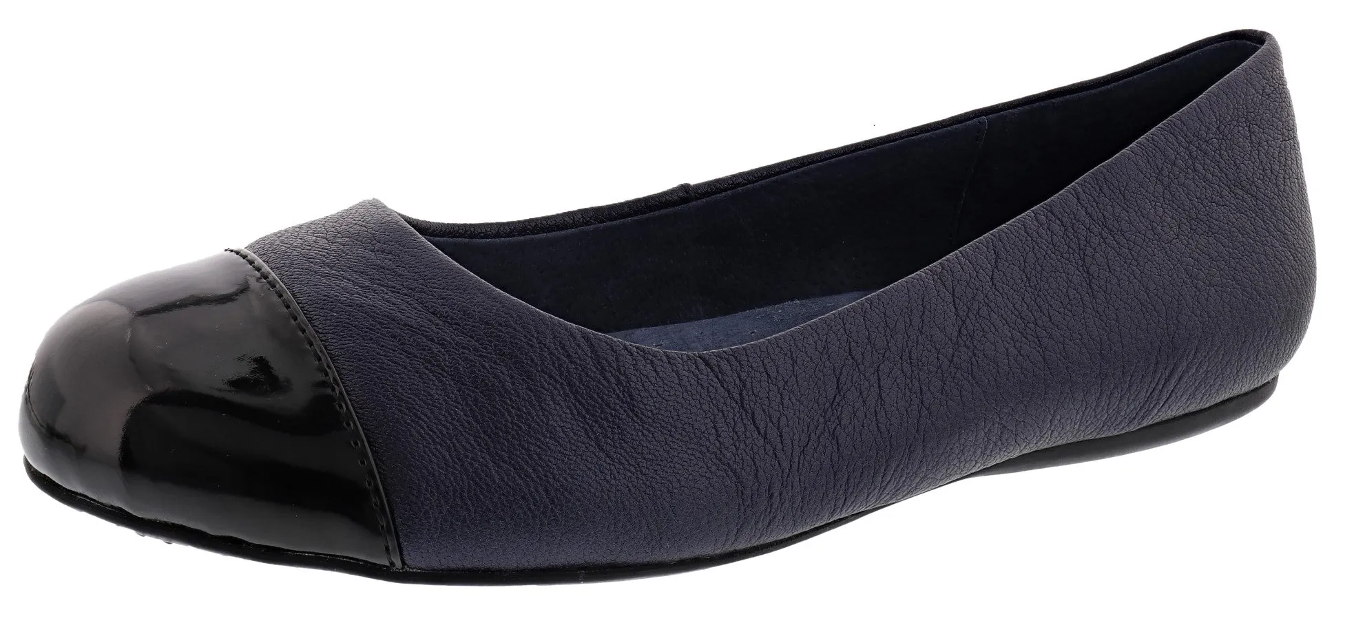 Daily Explorer Sunny Walk Softwalk Women's Napa Medium Width Slip On Ballerina Flats