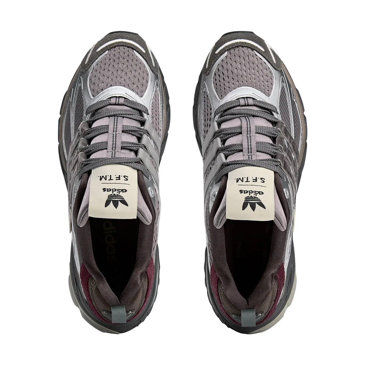  Song For The Mute AdiStar Cushion 'Charcoal Silver' moisture - wicking - level