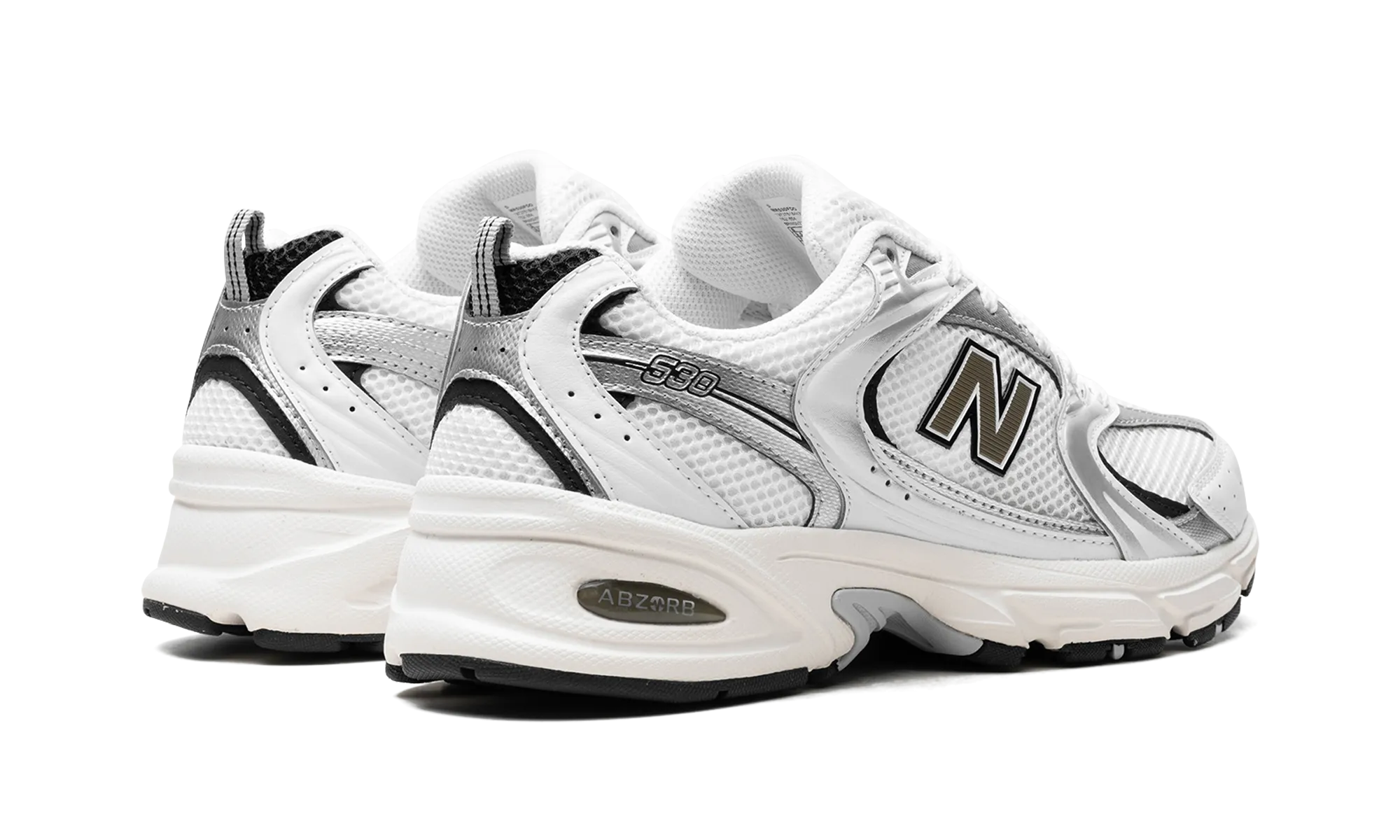 530 "White Silver Black" snorkeling shoes
