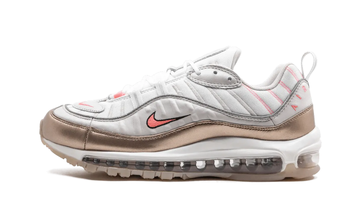 running for a way to stay ahead of the game perforated upper shoes AIR MAX 98 WMNS "Rose Gold"