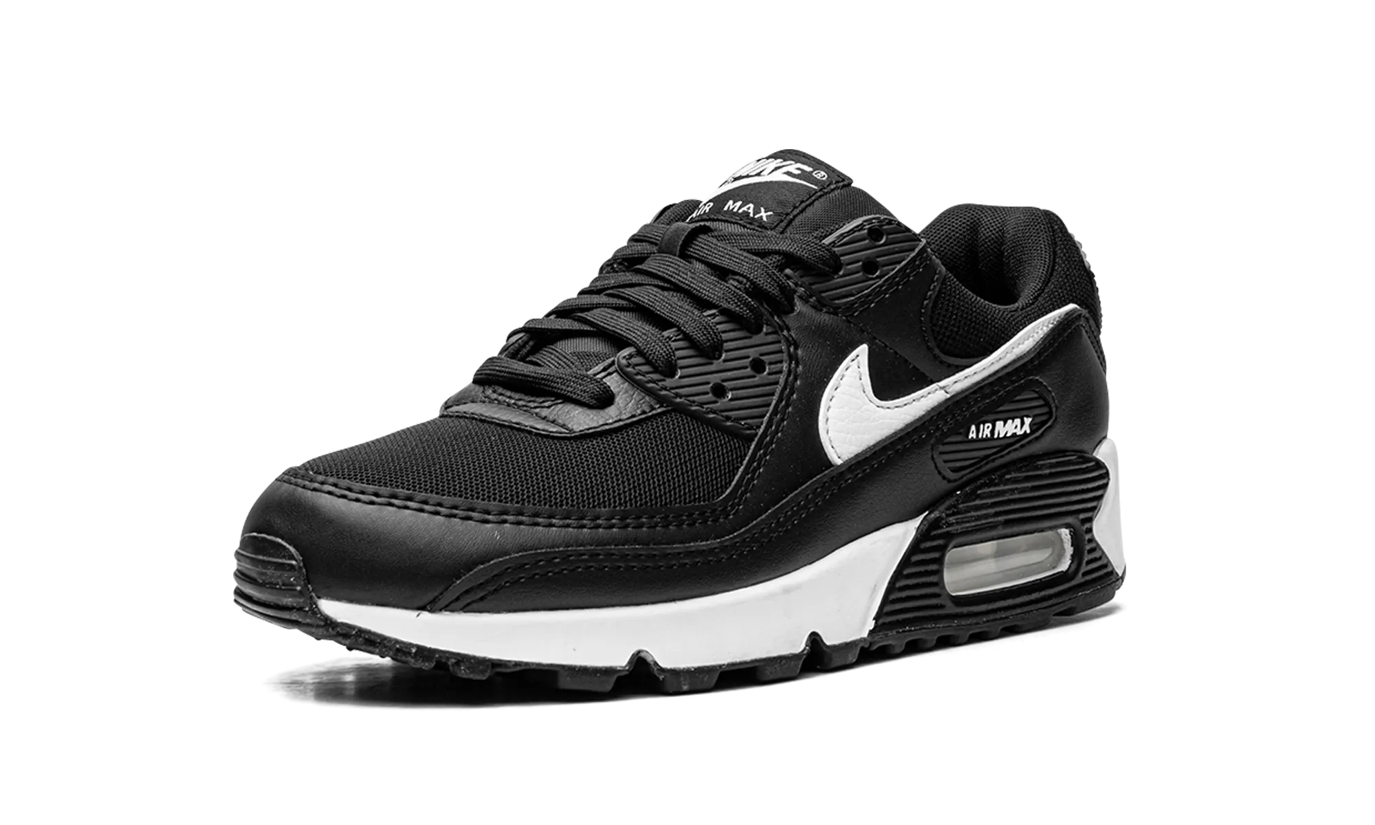 AIR MAX 90 MNS WMNS "Black/White" smooth - lining shoes modern - brand shoes